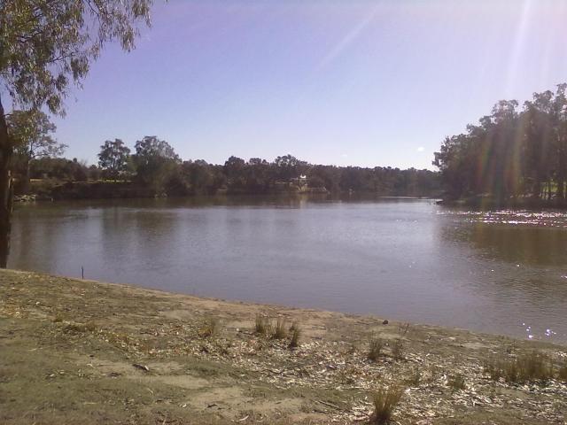Lock island on the Murray River
