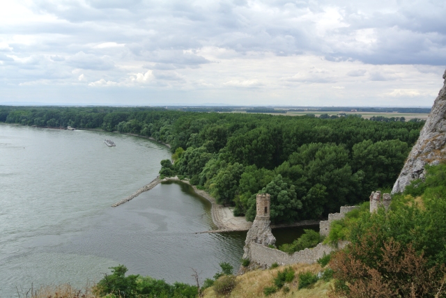 Gazing across the Danube into Hungary and Austria
